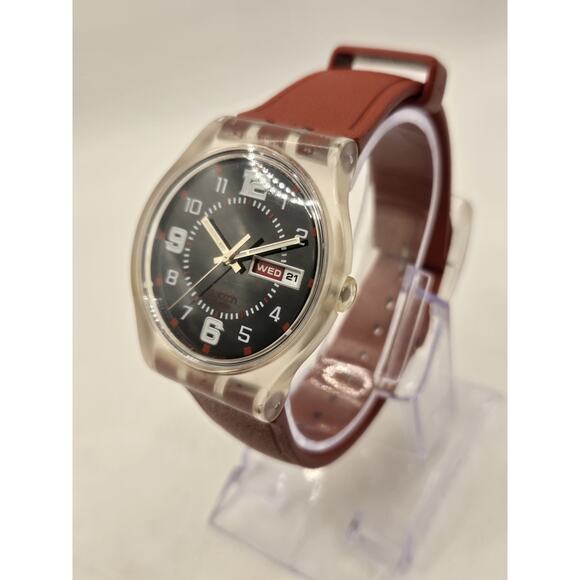 Swatch Jelly In Jelly Ruby Touch Watch SUJK701. New Battery. - Picture 2 of 7